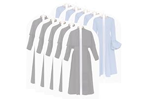 Zythrem 10 Stück Kleidersack Anzug Lange 60 * 120CM+ 60 * 140CM Kleidersäcke Mottensicher Transparent Mattiert kleidersäcke mit Reißverschluss Für Kleider Jacken Hemden Abendkleider