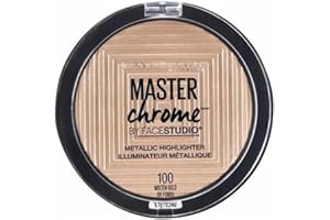 Maybelline NY Master Chrome - Polvos Iluminadores Metalizados, Tono 100 Molten Gold