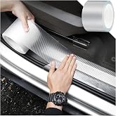 QUALIFT Anti-Scratch Glossy PVC Carbon Fibre Tape Car Door Guard & Paint Protection Film for Car Door Sill, Bumper, Interior