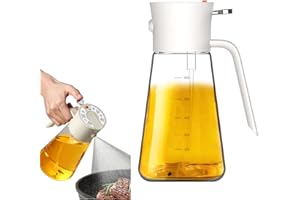 auvstar Spray Huile Cuisine,Vaporisateur d'olive Bouteille,Vaporisateur d'huile et de vinaigre,Distributeur d'huile d'olive en verre 2 en 1 avec pulvérisateur,Flacon Spray Alimentaire (3)