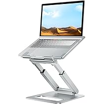 Supporto ergonomico, ventilato e regolabile per laptop fino a 17,3 pollici, 33 x 28,7 x 18,5 cm, nero. | Leroy Merlin