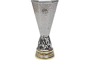 UEFA EUROPA LEAGUE Unisex Adult EL 45 mm Replica Trophy in 3D, Silver, 45 mm
