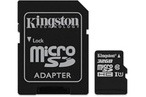 KINGSTON TECHNOLOGY Kingston SDCS/32GB Carte MicroSD Canvas Select UHS-I Classe 10 avec vitesse de lecture allant jusqu’à 80Mo/s ( avec adaptateur SD ) - Donnez vie à vos vidéos HD