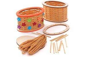 Baker Ross AX732 - Kit di tessitura per cesta – Confezione da 2 pezzi, per principianti e progetti creativi per bambini