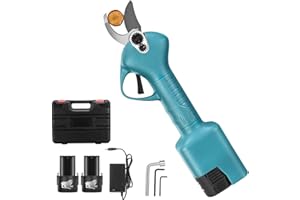 VAYOTOY Sécateurs Électriques sans Fil, Lame Suisse SK5 de Coupe 32 mm, 2 16.8V Batteries Rechargeables,Sécateur de Jardin Léger Professionnel avec Batterie et Chargeur