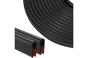 HXJDAM 5m Kantenschutz Gummi,Kantenschutzprofil 1.5mm-3mm universal,Kantenschutz Blech,Gummidichtung Selbstklebend, EPDM Dichtungsgummi für Autotüren Türen Fenster Metallplatten Glasplatten Tischecken