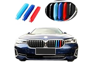 Goodream Grille Insert Trims Compatible with BMW 2021 2022 5 Series Sedan 530i 540i 530e M550i Accessories for w/Standard Kidney Grille (8 Beams)