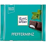 Ritter Sport Pfefferminz 100 G Halbbitter Schokolade Mit Pfefferminze Gefullt Besonders Erfrischender Geschmack Pfefferminzschokolade Amazon De Lebensmittel Getranke