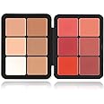 GIONAR Carla Secret Concealer and Cream Blush Palette, 12 Colors Foundation, Long-Wearing Full Coverage Makeup (B)