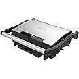Cecotec Parrilla Eléctrica Plancha y Sandwichera Rock'nGrill Rapid. 1500W, Superficie 24,5 x 17,3cm, Revestimiento RockStone,