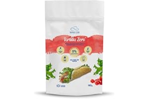 NUVOLAZERO Nuvola Zero – Mélange en Poudre pour Tortilla, 160g x 4 Protéine Tortillas Sans Glucides, Sans Gluten, Sans Lactose, Sans Sucre, Sans Levure, Fabriqué en Italie