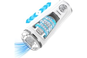 Bytelink Masturbador Masculino, Masturbador Hombre Automatico con 3 Filas de Bolas, 40 Modos de Juego, 10 Frecuencias, 4D Túnel Texturizado, Embalaje Discreto, Masajeador Portátil