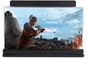 OUMIJ 14-Zoll-Bildschirm-Magnifixer Für Smartphones 3D-Videoverstärker Mit Klappbarem Standfuß 18-Fache Vergrößerung Handy-Bildschirmverstärker Anti-Strahlung Freier Zoom Verhinderung Reflexionen(Schwarz)