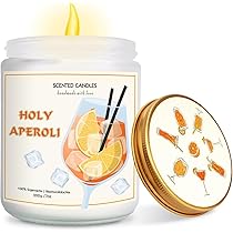 Coffret Cadeau Aperol Spritz – 10 Dessous De Verre En Feutre + 6 Pailles En Verre + Brosse, Diamètre 10 Cm