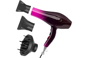 Jooayou Asciugacapelli Professionali, phon capelli da 3000 Watt, Phon Con Diffusore - 2 Velocità e 3 Impostazioni di Calore,Phon capelli Adatto per la Casa e il Salone di Bellezza