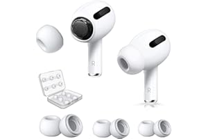iZhuoKe 6 Pairs of Silicone Eartips for Pro Pods, Silicone Earbuds, Pro Pods with Portable Storage Box S/M/L (White)