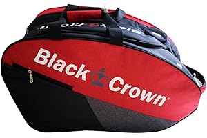 Black Crown - Bolsa de Pádel - Paletero Calm Rojo - Capacidad 3 palas - Peso 990 gramos - 100% Poliéster - Impermeable - Diseño cómodo - Alto Rendimiento