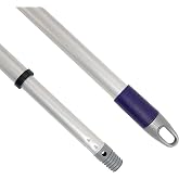 Maya - Extendable Mop and Broom Stick in PP 85-150 cm, Handle with Anchor for Mop, Telescopic Cleaning Replacement with Unive
