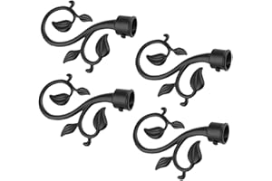 MagiDeal 4 Pz Raccordi per Bastoni di Tenda Palo Decorativo Terminali