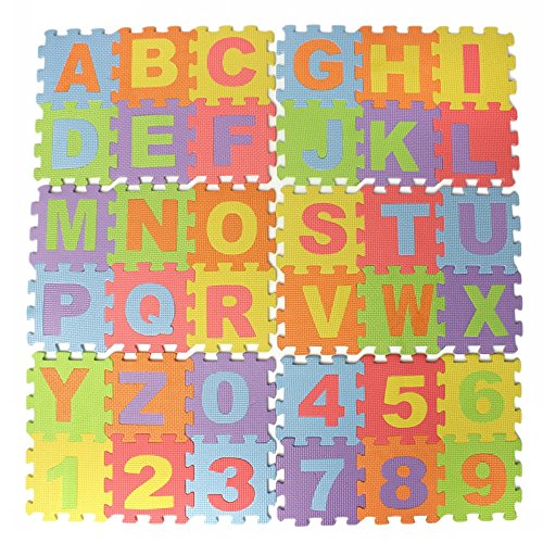 Kungfu Mall 36pcs EVA Baby Kriechende Matte Schaum Pad Alphabet Zahl Puzzle Kind Crawl Spielen Mat Puzzle Matte - 5
