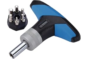 BBB Cycling klucz dynamometryczny do roweru, 5 Nm, narzędzie z kluczem imbusowym 2, 3, 4, 5, 6 i T25 Torx Torque Key Bike Tool TorqueFix BTL-119