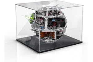 MEEC Vitrina de Acrílico Transparente, Caja de Mostrador de Montaje con Base Negra, Vitrina de Protección a Prueba de Polvo Para Figuras de Acción, Juguetes Coleccionables (20x15x15CM) (001)