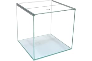 AQUARIUM PLÜDERHAUSEN 27L Glas-Aquarium/Terrarium Würfel 30x30x30cm,Ultra Clear Glas-Abdeckung+Unterlage