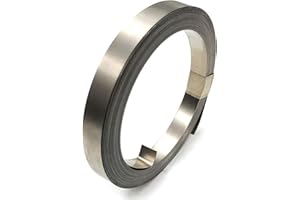 AMACOAM Tira de Níquel de Batería Tira Níquel para Soldadores Tira Níquel Puro Níquel para Baterías Litio Alta Capacidad Cinta Tiras ​Niquelada Acero 10 M para Conectar Baterías 18650, 8 x 0.15 mm
