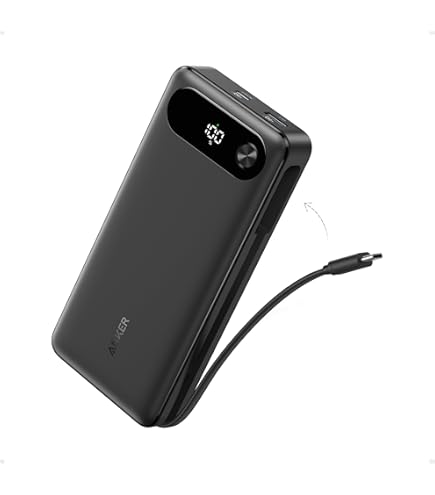 Anker Nano 3 in 1 Tragbares iPhone Ladegerät, 10000mAh Powerbank