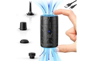 4500Pa Elektrische Luftpumpe,2500mAh Akku Luftpumpe Elektrisch für Aufblasen und Entleeren mit 4 Luftdüsen ür Aufblasbare Mat