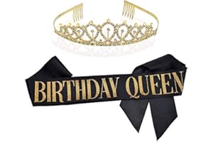 BJ-SHOP Compleanno Copricapo Compleanno Donna Tiara Fascia per Compleanno per Forniture, Bomboniere, Decorazioni per Feste di Buon Compleanno