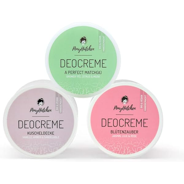 PonyHütchen Sensitive Deocreme Ohne Natron - Feste Deocreme Vegan, Ohne Alu, Made In Germany
