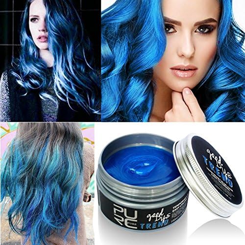 JUHON Colorful Hair Wax, Professional Hair Wax, Natural Matte Hairstyle Hair Dye Wax for Party, Cosplay