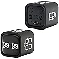 2024 Productivity Timer Flip Gravity Sensor Cube Timer Countdown & Countup,Mute & Vibrate & Sound，5/10/30/60min & Custom Timing, Perfect for ADHD,Work,Learning,Kitchen Cooking