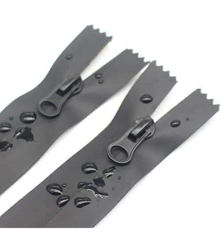 Lot De 6 Fermetures éclair Spirales N°5 70 Cm Séparables Noir - Avec Tirette Déco - 11