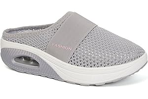 NIBESSER Ciabatte Ortopediche Donna Estive Scarpe Ortopediche Donna Estive con Cuscino d'aria Morbido Comodo Pantofole in Rete Traspirante Antiscivolo a Punta Chiusa