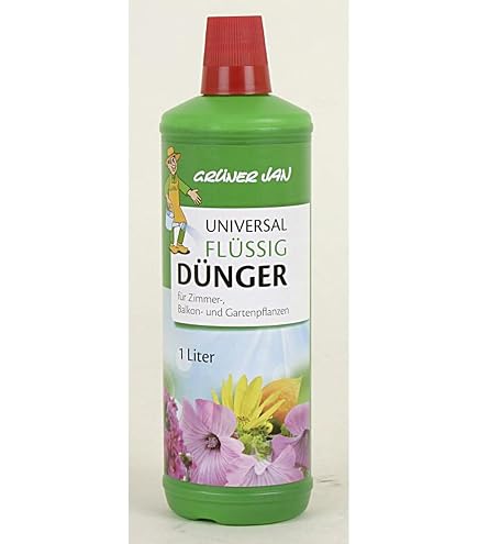 Grner Jan Flssigdnger 1L mit Spurenelementen fr Zimmer-, Balkon- und  Gartenpflanzen : Amazon.de: Garten