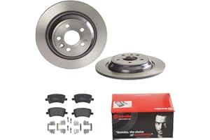 2 Bremsscheiben Voll 302 mm + Bremsbeläge Hinten von Brembo Voll (1420-55163) Bremsensatz Bremsanlage Bremsen-Kit,Bremsenset, Bremsscheiben, Bremsbeläge, Bremsen-Set, Beläge, Bremsbelag,