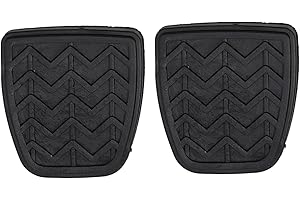 EpheyFIF 2 pedali per freno e frizione per pastiglie freno e frizione, copertura in gomma compatibile con Toyota Yaris XP10, numero OEM 31321-52010, 3504122-S08