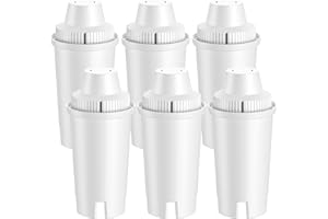 GN3D 6 Universal Water Filter Cartridge Compatible with Brita Classic Water Filter Jug, Brita Jugs, Dispensers, Classic OB03, Everyday, UltraMax, Metro+, XL, Mavea 107007 35557