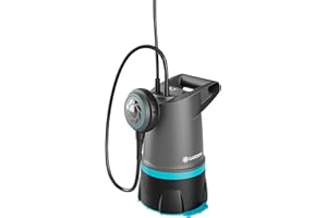 Gardena 20000 BASIC pompa głębinowa 2 w 1 do czystej i brudnej wody, 20 000 l/h, przełącznik pływakowy, wytrzymała i wszechstronna, idealna do odwadniania (09018-47)