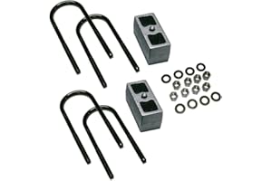 RealTruck SUPERLIFT Federung 7,6 cm Block-Set für Chevrolet K5/K10 & GMC K15 | Heckhebeblöcke, U-Bolzen und Hardware | 3038 | passend für Chevrolet K5 / K10 / GMC K15