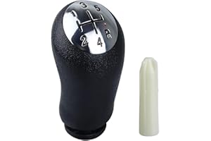 Suysion Pomello Cambio 5 Marce per Renault – Pomello Leva Cambio Leva del Cambio compatibile con Clio 3 2005-2009 Clio 4 2012-2019 Megane 2 Scenic 2 Laguna 2