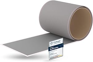 Flickly® Patchs de réparation autocollants | camions, remorques, tentes, auvents, camping, parasols, piscine | disponibles en plusieurs couleurs | 2,5m x 10cm | Argent (RAL9006)