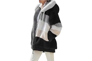 ALLENCE 2024 Mode Manteaux Femme Hiver Doublé Polaire Chaud Manches Longues Blouson À Capuche fermeture éclair Grande Taille épaissir Duvet En Coton Parka Longue Couleur unie Slim Fit Veste Doudoune Outercoat