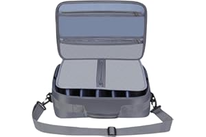 Raprance Fly Fishing Reel Case ，Customizable Dividers Shockproof Storage Box，Portable Travel Storage with Protection, Blue