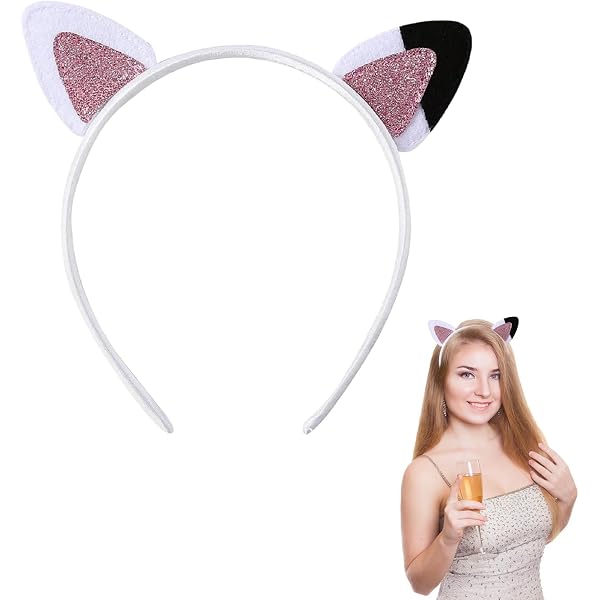 2 Katzenohren-Haarreifen – Süße Plüsch-Stirnbänder Für Cosplay & Partys