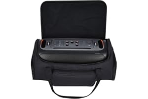 Hzycwgone Caso Bolso Tote para JBL PartyBox On-The-Go Altavoz de Fiesta, Bandolera Resistente PartyBox On-The-Go, Bolsillos de Almacenamiento adicionales para micrófonos, Accesorios (Negro)