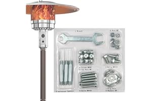LESIMNKY Patio Heater Replacement Parts Bolt Hardware Kit, Replacement Bolt & Nut Set Used to Assemble Patio Heater Propane Outdoor Heater Replacement Parts (Bolt Set Parts)