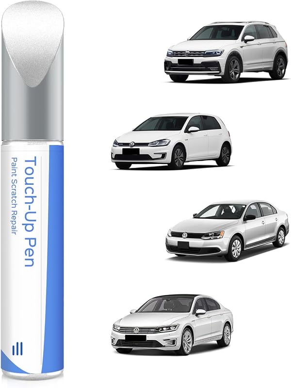 LC9A/0Q Pure White Lackstift Kompatibel mit VW/Volkswagen Exakte Ăśbereinstimmung fĂĽr Chips und Kratzer